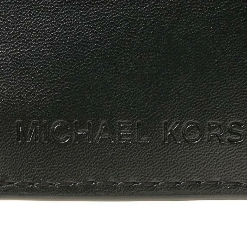 MICHAEL KORS Carmen Medium Faux Leather Wallet BLACK COLOR